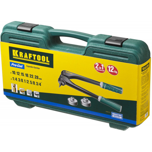 KRAFTOOL Pro Cut, 10 - 28 мм, 1/4 - 7/8″, расширитель-калибратор для труб (23650-H12)