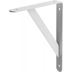 STAYER 250 х 200 х 30 х 4 мм, белый, усиленный уголок-кронштейн (37421-1)