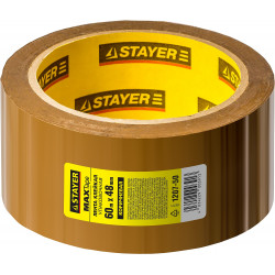 STAYER 48 мм, 60 м, 45 мкм, коричневая, клейкая лента (1207-50)