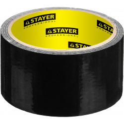 STAYER 48 мм, 10 м, черная, армированная лента, Professional (12086-50-10)