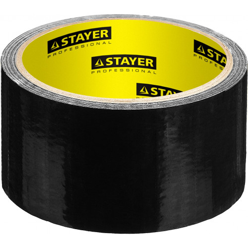 STAYER 48 мм, 10 м, черная, армированная лента, Professional (12086-50-10)