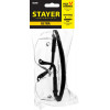 STAYER ULTRA, открытого типа, прозрачные, моностекло с боковой защитой, защитные очки (2-110481)