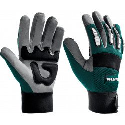 KRAFTOOL Extrem, XL (10), профессиональные комбинированные перчатки, антивибрационные, противоударные (11287-XL)