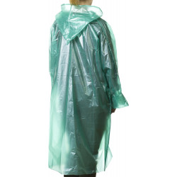 STAYER полиэтилен, зеленый, S-XL, 50 микрон, плащ-дождевик (11610)