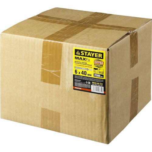 STAYER 6 х 40 мм, потайной бортик, 2500 шт, дюбель-гвоздь (30640-06-040)