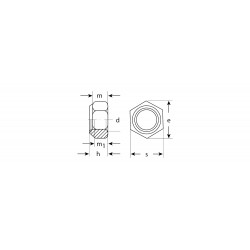 ЗУБР DIN 985, кл. пр. 6, M10, цинк, 5 кг, самостопорящаяся гайка с нейлоновым кольцом (303580-10)