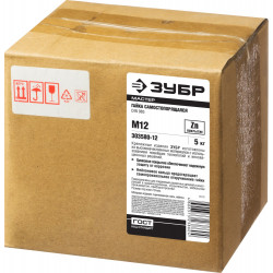 ЗУБР DIN 985, кл. пр. 6, M12, цинк, 5 кг, самостопорящаяся гайка с нейлоновым кольцом (303580-12)