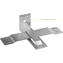 ЗУБР СОС-2.0, 40 x 200 (140) x 2 мм, пластина, скользящая опора для стропил (310166-140)