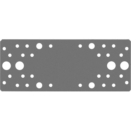 ЗУБР КП-2.0, 200 x 80 x 2 мм, цинк, крепежная пластина (310236-200-80)