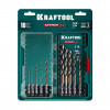 KRAFTOOL НЕХ-1/4″, 10 шт, набор сверл по металлу для винтовёртов и шуруповертов IMPACT READY (29652-H10)