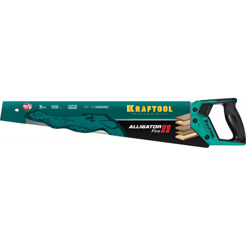 KRAFTOOL Alligator Fine 11, 550 мм, ножовка для точного реза (15203-55)