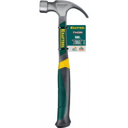 KRAFTOOL Thor, 560 г, цельнокованый столярный молоток-гвоздодёр (20270)
