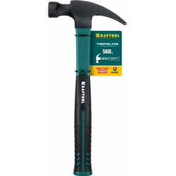 KRAFTOOL Fiberglass-M, 560 г, столярный молоток-гвоздодёр (20265-56)