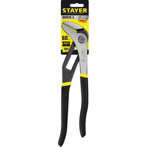 STAYER Quick-L, 270 мм, переставные клещи, Professional (22370)