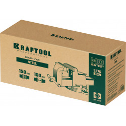 KRAFTOOL STEEL, 150 мм, стальные слесарные тиски (32701-150)
