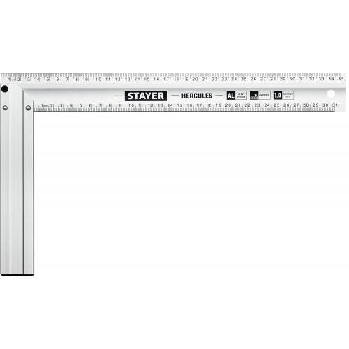 STAYER 350 мм, жесткий столярный угольник, Professional (3432-35)