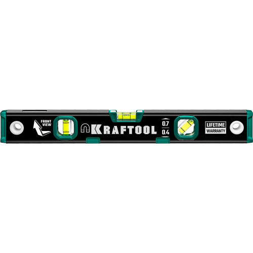 KRAFTOOL 400 мм, усиленный профиль, с зеркальным глазком, магнитный уровень (34785-40)