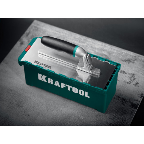 KRAFTOOL 280х115 мм, набор нержавеющих гребенок (6шт) со сменной 2к ручкой, в пластиковом кейсе (33268-H6)