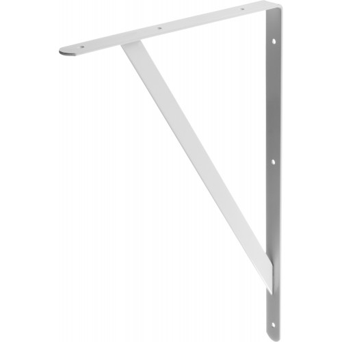 STAYER 500 х 330 х 30 х 4 мм, белый, усиленный уголок-кронштейн (37424-1)