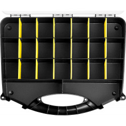 STAYER SPACE-18, 455 х 355 х 70 мм, (18″), пластиковый органайзер с 21 ячейкой (38038-18)