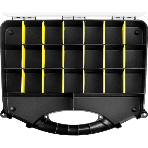 STAYER SPACE-18, 455 х 355 х 70 мм, (18″), пластиковый органайзер с 21 ячейкой (38038-18)