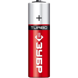ЗУБР TURBO, АА х 4, 1.5 В, алкалиновая батарейка (59213-4C)
