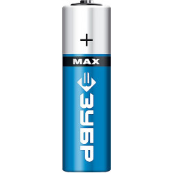 ЗУБР TURBO-MAX, АА х 4, 1.5 В, алкалиновая батарейка (59206-4C)
